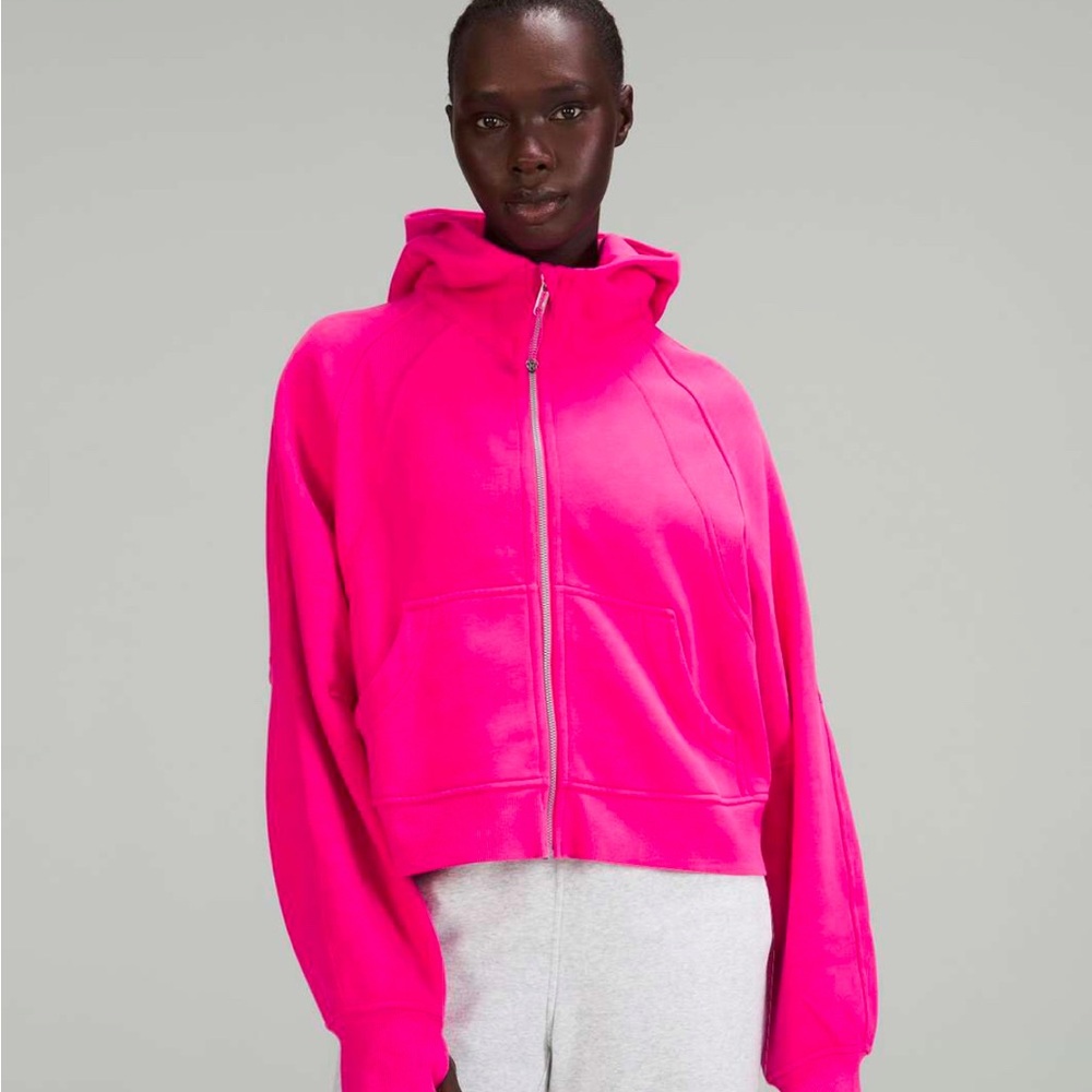 Sonic pink lululemon scuba half zip